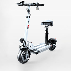 Sealup XLP-Q8 48V 500W 13.0Ah 50-60km Adult Electric Scooter Foldable E-Scooter (White) w/ 10" Tires