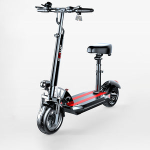 Sealup XLP-Q8 48V 500W 21.0Ah 80-100km Adult Electric Scooter Foldable E-Scooter Black w/ 10" Tires
