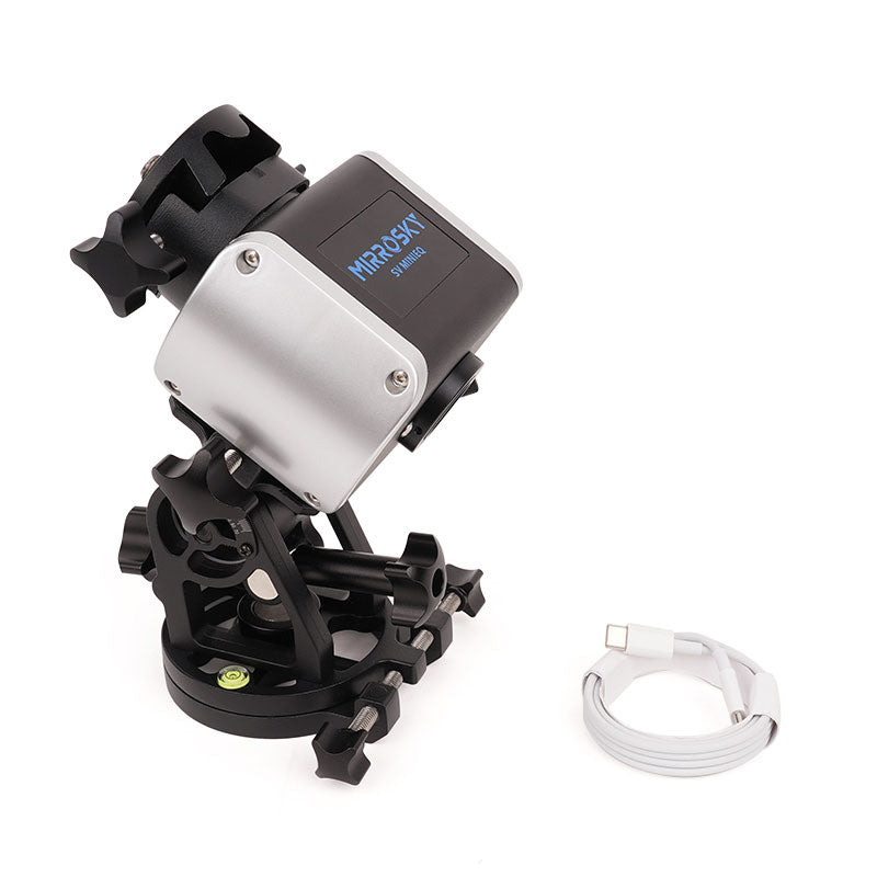 Mirrosky SV-MINIEQ Portable Lightweight Equatorial Mount 3KG Load Capacity with Latitude Base for Astronomical Telescopes