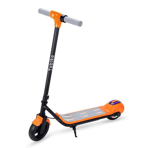 Tebike 14KM/H Kids Electric Scooter 2-Wheeled E-Scooter (Orange) with 6.5" Tires &amp; Bluetooth Speaker