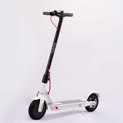 Tebike 350W 30km/h Adult Electric Scooter Foldable E-Scooter (36V 6A White) with 120kg Load Capacity