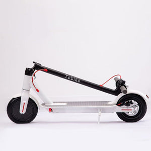 Tebike 350W 30km/h Adult Electric Scooter Foldable E-Scooter (36V 6A White) with 120kg Load Capacity
