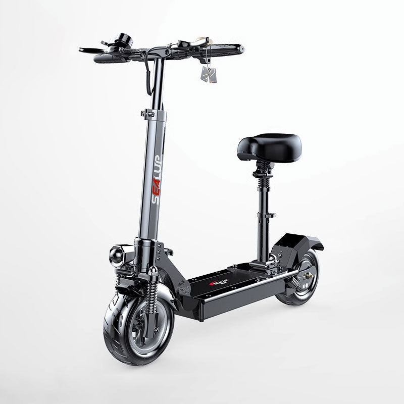 Sealup XLP-Q5 36V 400W 30-35km Foldable Adult Electric Scooter E-Scooter w/ Angel Eye LED Headlight