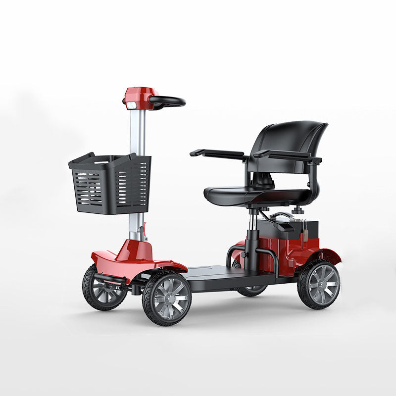 Sealup SU8 Red 500W Mobility Scooter – 60KM, 20A Battery, 10" Off-Road Tires, Foldable for Seniors