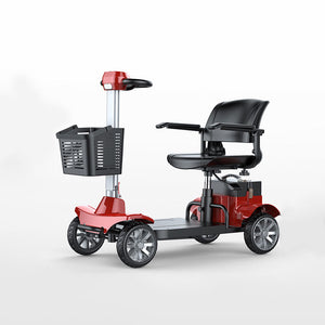 Sealup SU8 Red 500W Mobility Scooter – 60KM, 20A Battery, 10" Off-Road Tires, Foldable for Seniors