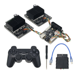 Motor Controller Kit w/ Controller For Arduino+Controller For PS2 + 2 High-Power DC Motor Driver Board