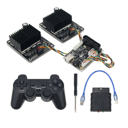 Motor Controller Kit w/ Controller For Arduino+Controller For PS2 + 2 High-Power DC Motor Driver Board