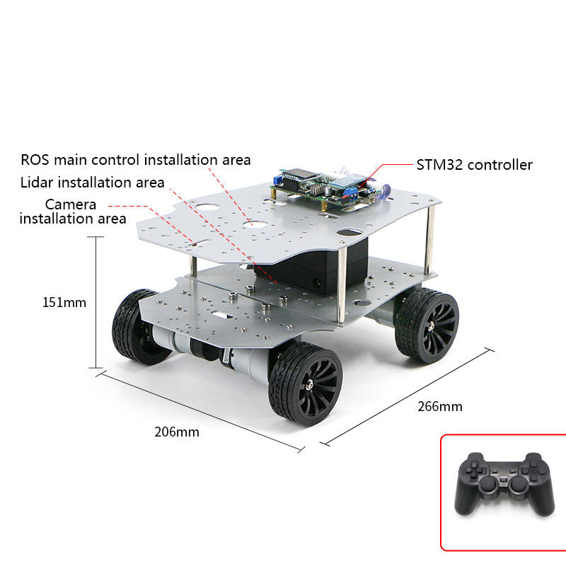R550 Robot Chassis Robot Car Chassis (4WD Version with Electronic Control and Swing Suspension)