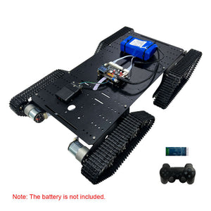 T900S Black Tank Chassis Robot Chassis Development Platform with Control Kit &amp; 11PPR Hall Encoder