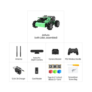 Hiwonder JetAuto Assembled Robot Car ROS Robot Standard Kit With Depth Camera for Mapping Navigation