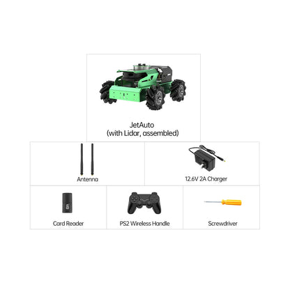 Hiwonder JetAuto Assembled ROS Robot Mecanum Wheel Robot Car Starter Kit With Wireless Controller