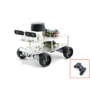 4WD ROS Car Robotic Car With Voice Module A1 Customized Radar ROS Master For Raspberry Pi 4B 2GB