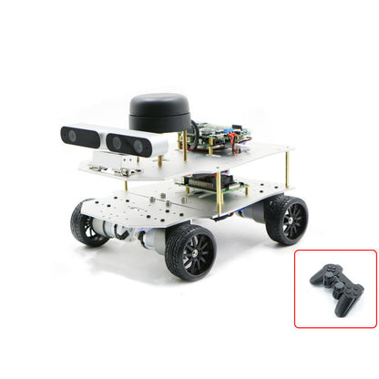 4WD ROS Car Robotic Car With Voice Module A1 Standard Radar ROS Master For Raspberry Pi 4B 2GB