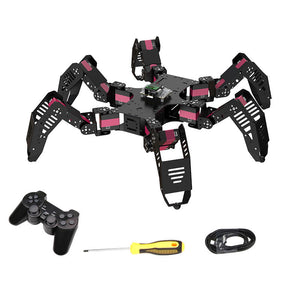 18DOF Spider Hexapod Robot Spider Robot Unassembled Frame w/ Servos Controller Joystick Bluetooth