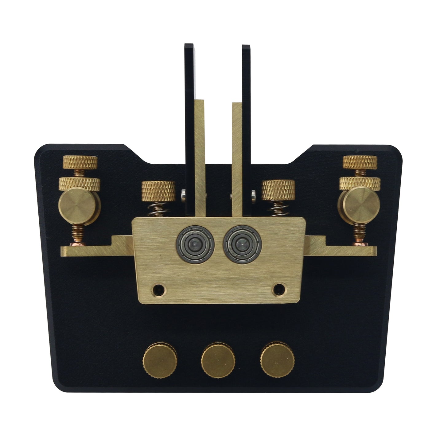HamGeek MK-03 Standard Version Brass CW Morse Key Shortwave Radio Telegraph Automatic CW Key for Amateur Radio