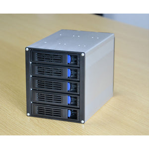 SS3-5 Hard Drive Docking Station 5-Seat Hard Drive Bracket Support 5PCS 3.5/2.5” SATA/SAS Hot Swappable Hard Drives