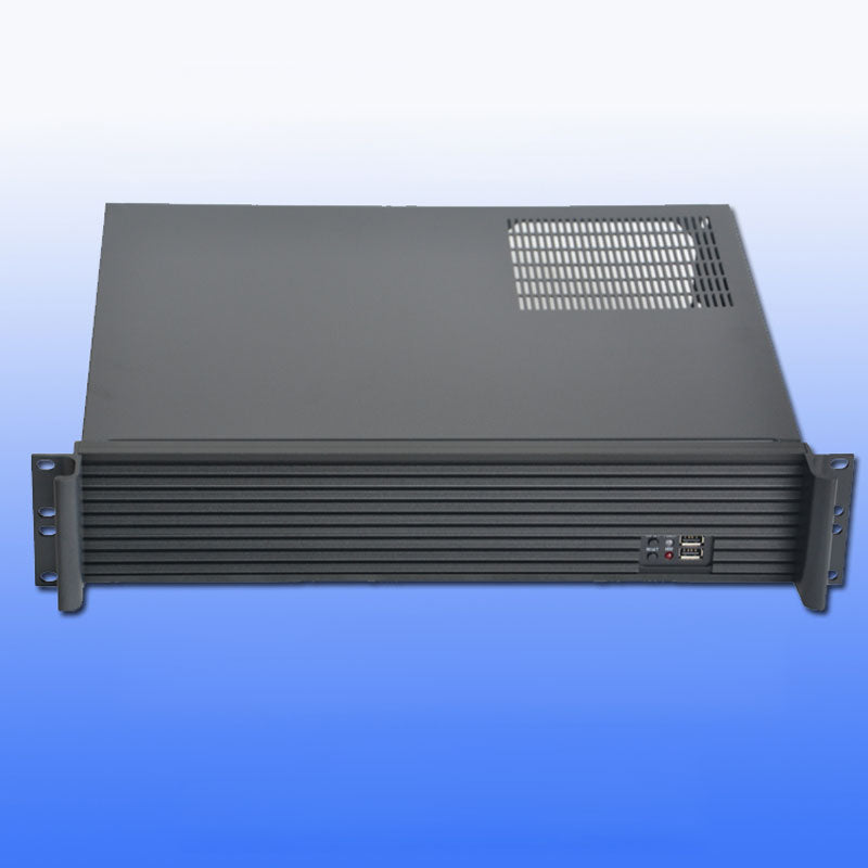 DX-2350L (Aluminum Striped Panel) 2U 350mm IPC Chassis Server Chassis for MATX Motherboards/Hard Drives Installation