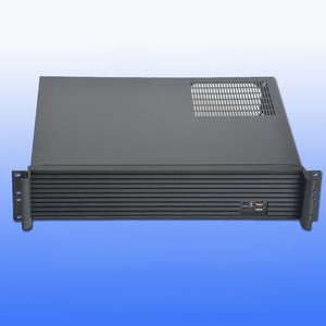 DX-2350L (Aluminum Striped Panel) 2U 350mm IPC Chassis Server Chassis for MATX Motherboards/Hard Drives Installation