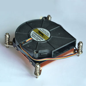 1U 1366 CPU Cooling Fan 2000-5000RPM High Speed 4-Pin PWM CPU Radiator 12V Support Temperature Control