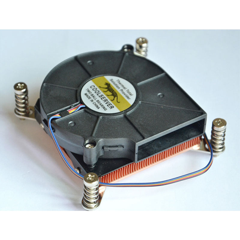 Coolserver 1U 2011 CPU Cooling Fan 2000-5000RPM High Speed 4-Pin PWM CPU Radiator 12V Support Temperature Control