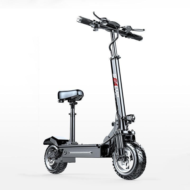 Sealup Q7 48V 500W 40-50km Mini E-Scooter Foldable Off-Road Electric Scooter w/ Color LCD Dashboard