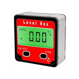 DC11-S2 2-Button Digital Inclinometer Level Box Digital Protractor with Strong Magnet and Backlight