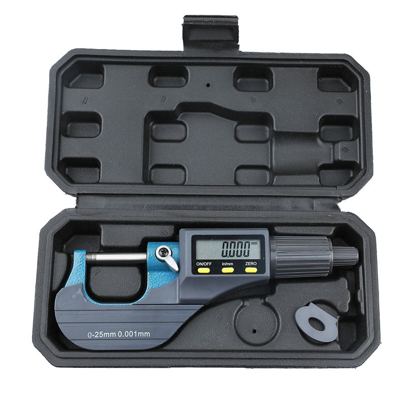 0-25mm Outside Micrometer High-Precision 0.001mm Digital Micrometer with Metric and Imperial Switching