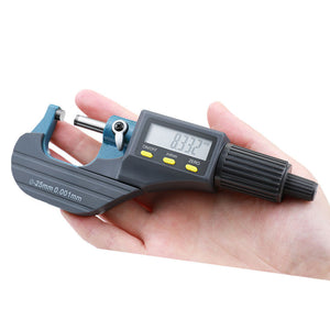0-25mm Outside Micrometer High-Precision 0.001mm Digital Micrometer with Metric &amp; Imperial Switching
