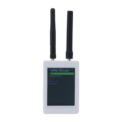 Portable ESP32 Marauder Development Board 1.7.2 Firmware GPS Positioning 2.8-inch Screen with White 3D-printed Shell