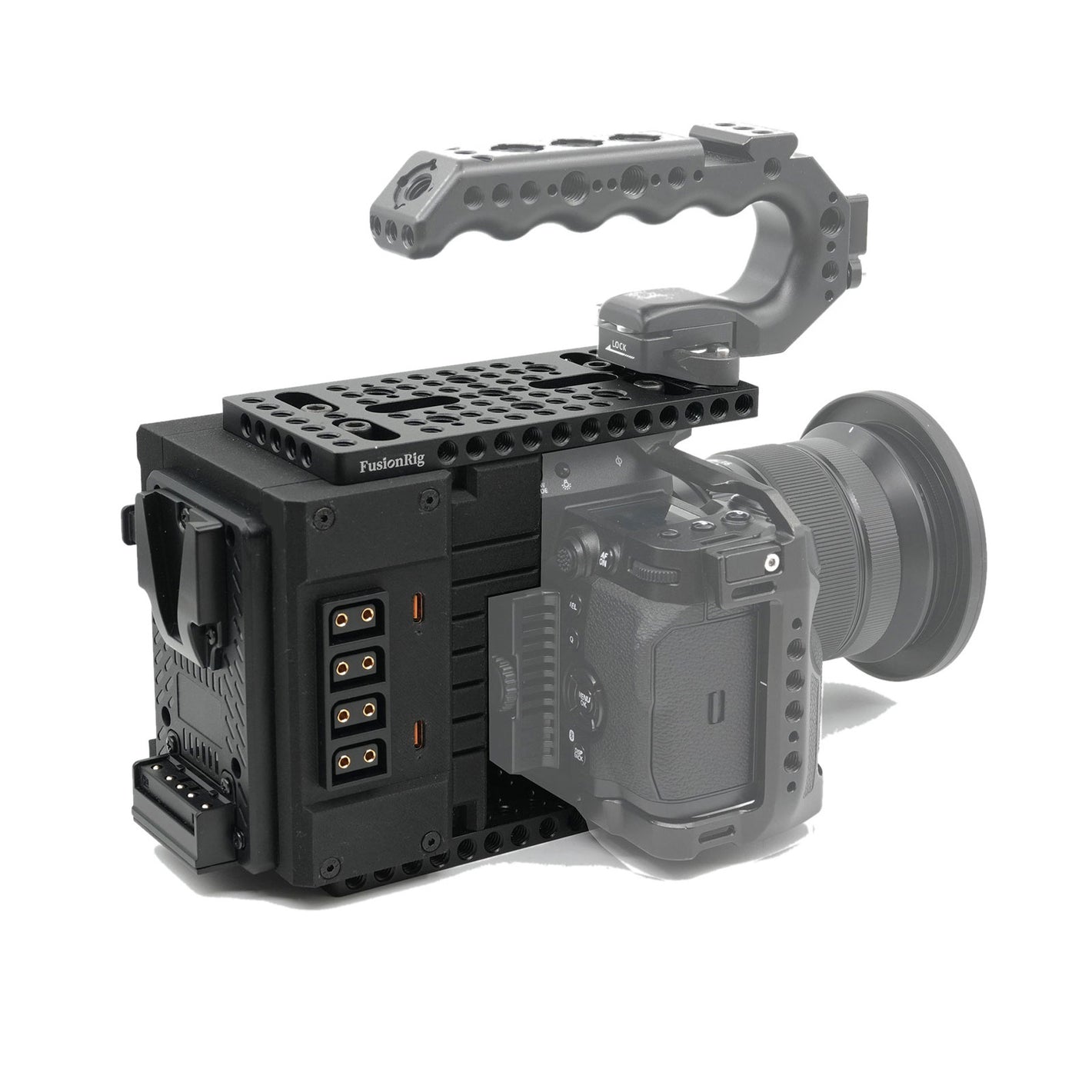 FusionRig Camera Cage Expansion Module for Fujifilm X-H2/X-H2S Cameras Compatible with SmallRig 3934 Cages