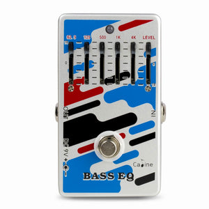 BASS EQ High Quality Single Effects Pedal 5-Band Equalizer Pedal 9VDC Dedicated for Electric Bass