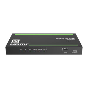HDC-SPC14 1-IN 4-OUT 8K 1x4 HDMI-compatible Splitter 48Gbps High Performance HDMI-compatible Distributor