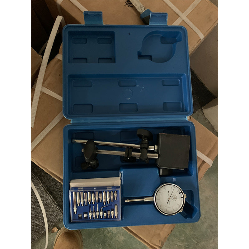 WCZ-C3INB 0-1.0" 0.001" Dial Indicator Imperial Dial Gauge with Magnetic Base Stand and Carrying Case