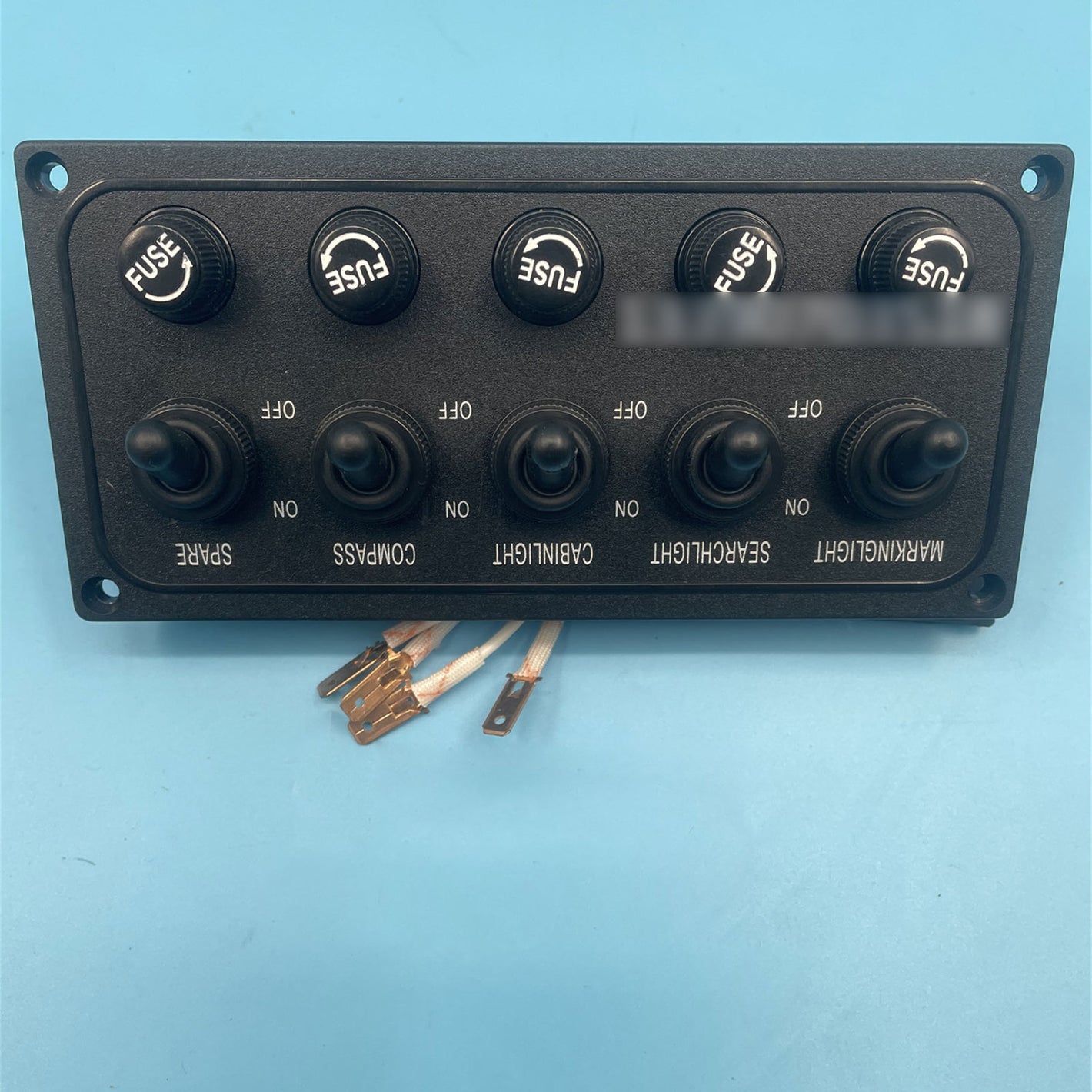 5-Wire Combination Switch BK Waterproof Lifeboat Switch for Marking Light/Search Light/Cabin Light/Compass/Spare Control
