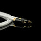 Pair of 0.75m/2.46ft YYAUDIO Dual RCA Audio Cables, Single Crystal Copper with Silver-Plated Conductors
