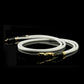 Pair of 1.5m/4.9ft YYAUDIO Dual RCA Audio Cables, Single Crystal Copper with Silver-Plated Conductors