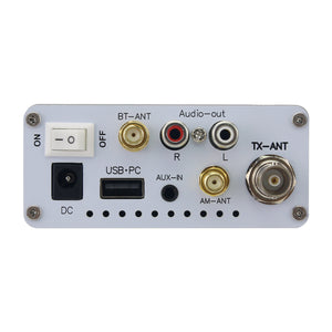 FM-TX180 75MHz-108MHz Bluetooth Stereo FM Radio Transmitter with 0.96-inch OLED Screen AM Shortwave Signal Transmitter