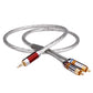1m/3.3ft Silver-Plated 3.5mm to RCA Cable HiFi 3.5mm to RCA Splitter (YYAUDIO 3.5mm to 2 RCA Male)