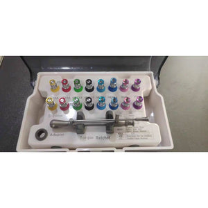 15-60N.cm Universal Prosthetic Kit Dental Implant Torque Wrench Kit with Torque Ratchet &amp; 16 Drivers
