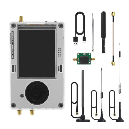 HAMGEEK R10C + H4MS HackRF One R10C V2.0.x SDR Radio MAX2837 and H4MS Portapack (5 Antennas + LNA)