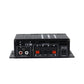 AK-280 Portable Vehicle Mini Power Amplifier 2.0 Channel 40W+40W HiFi Stereo Audio Amplifier with 12V/5A Power Adapter