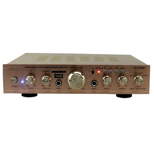 SUNBUCK AV-338BT 300W Bluetooth5.0 Power Amplifier USB SD Card HiFi Stereo Audio Amplifier