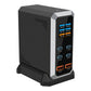 240W GaN Charger 6-Port USB Charger Station (Black) with Dynamic Display Screen for PC Smartphones
