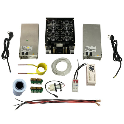 5KW/5000W Induction Heater Induction Heating Machine w/ 70ML Crucible Air Switch and Power Supplies