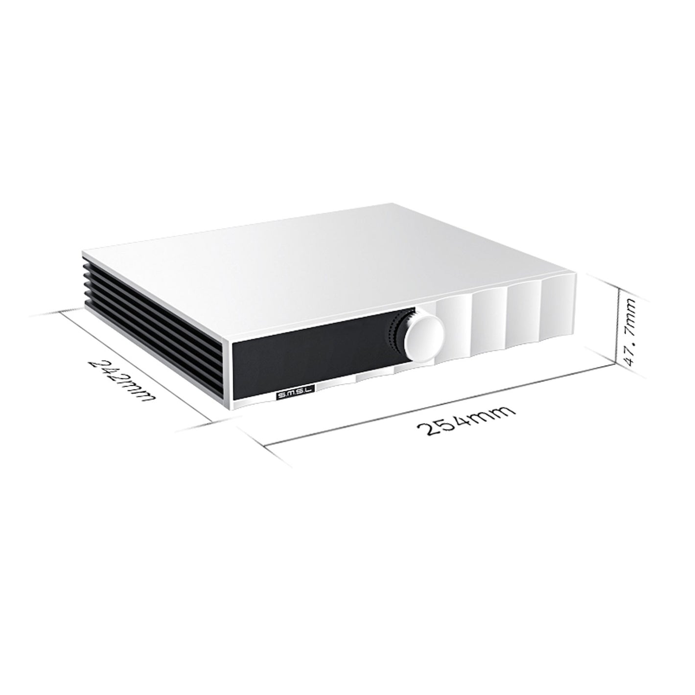 SMSL PA400 GaN Power Amplifier 250Wx2 High Power Stereo HiFi Audio Amplifier PGA2311 Volume Control
