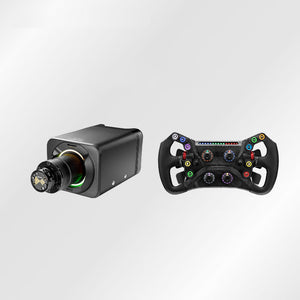 Simagic Alpha Evo 12Nm Direct Drive Wheel Base + 11.8" GT NEO Steering Wheel with 2 Clutch Paddles