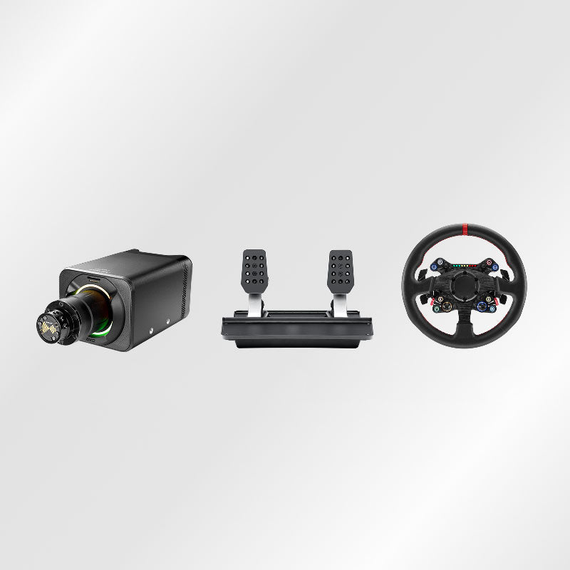 Simagic Alpha Evo Sport 9Nm Direct Drive Wheel Base + 13-Inch Neo X-330R Racing Wheel + P-500 Sim Pedals