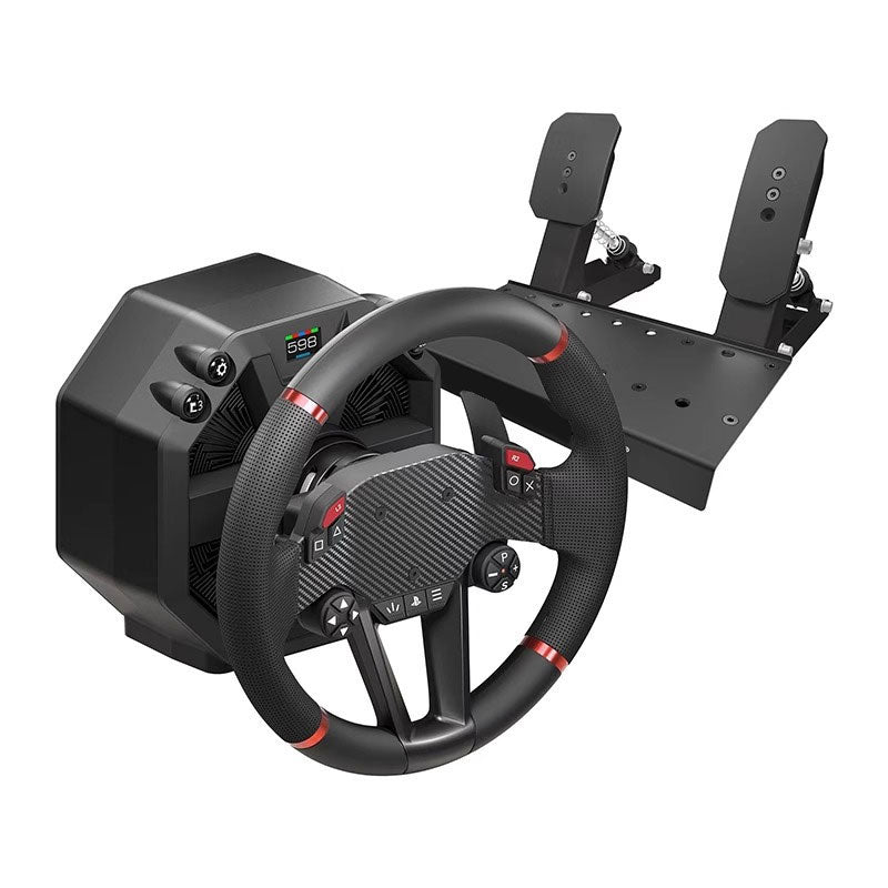 Original 11.8" 30cm T598P Direct Drive Wheel for PS5/PS4/PC + Wheel Base + Raceline Pedals LTE