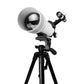 White 40070 Astronomical Telescope 70mm Aperture 16X-40X Magnification Finderscope with 1.5X/3X Barlow Lens