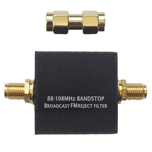 Original 88-108MHz Blog Broadcast FM Band-Stop Filter FM Band Reject Filter with Adapter for RTL-SDR